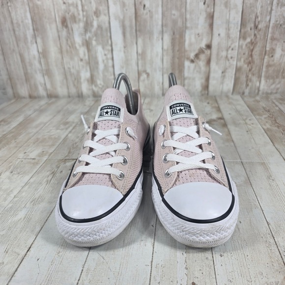 Converse Chuck Taylor‎ All Star Knit Slip On Pink Sneakers Womens Size 7 - Picture 4 of 8